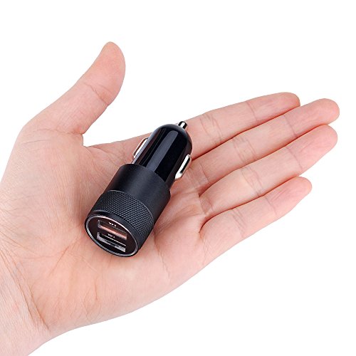 Car Charger,Sicodo 3.4A 2 Pack USB Smart Port Charger Compatible with iPhone 16 15 14 13 12 11 SE X 8 Pro, Pro Max, Plus, Samsung Galaxy S24 S23 S22 S21 S10 Plus S9 Note 20 10+, LG, Pixel, iPad Pro - color: Blue+Black