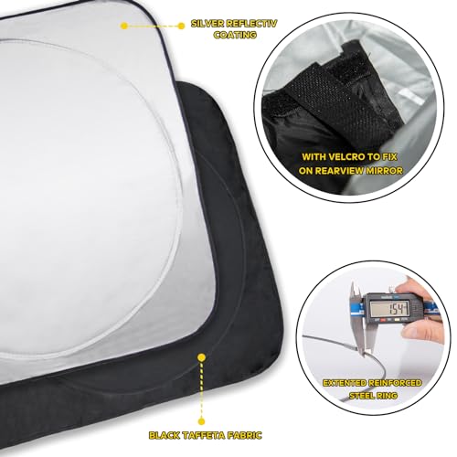 Windshield Sun Shade Foldable Sunshade for 2024 X3 SUV Windshield Cover Custom-fit 2023 2022 2021 2020 2019 2018 BMW X3 UV Relfective Sun Visor Protector - size: Custom-fit BMW X3 2018-2023