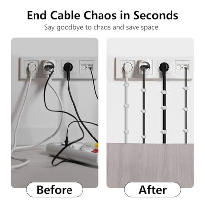 Jadaol 10mm Wide Design Cable Clips with Nails for Round Ethernet Cables, Cord Clips for Wall, Nail-in Wire Tacks for Cat5/Cat6/Cat7 RJ45 Cable, Coaxial, TV, Speaker, Electrical Wire, 100 Pack - size: 10mm - Wide Design