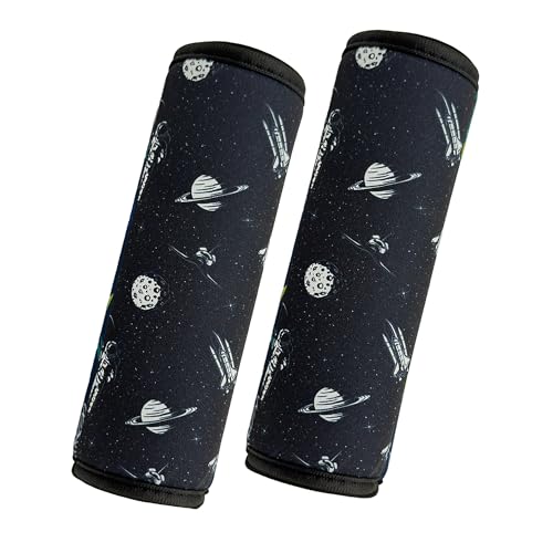 2 Pack VegaPunkLab Seat Straps Shoulder Pads for Kids - Seat Belt Cover Pad, Perfect for Car Booster Seats, Strollers, High Chair, Backpacks, and More, Cosmonaut - color: Cosmonaut