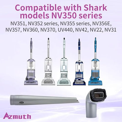 2 Pack for Shark Crevice Tool and Vacuum Dust Brush for Shark Navigator Lift-Away Vacuum Cleaner NV350, NV352, NV355, NV356E, NV370, UV440, UV440CCO, Part Number 112FFJ, 122FFJ - style: 2 PCS