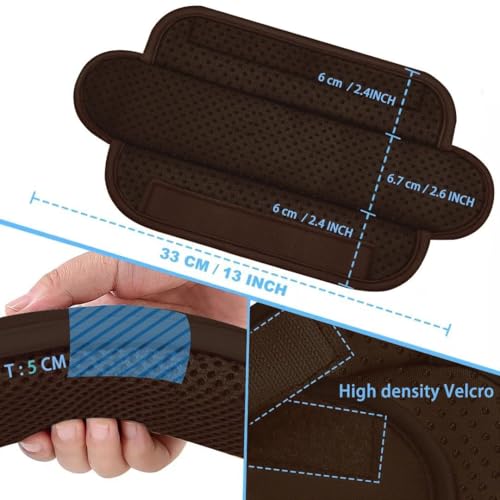 ZINZ 2-Pack Universal Shoulder Pad with Ultra Thick Cushion for Bag Luggage Bag Crossbody, Plus Long & Anti-Slip & Breathable,Brown - color: Brown