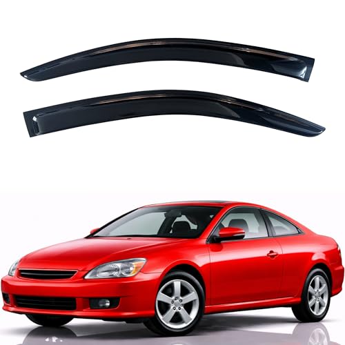 KPY Rain Guards Fit for 2003-2007 Honda Accord Coupe, Out-Channel Window Visors Vent Wind Deflectors 2PC, Car Accessories for 03-07 Accord (Coupe Only) - size: 2003-2007 Accord Coupe