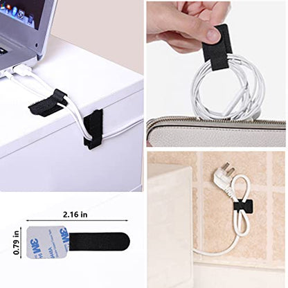 311Pcs Cable Management Organizer Kit 4 Cable Sleeve Split,53Cable Clips 12Cord Clips Holder,22 Cable Ties, 20 Adhesive Wall Cable Tie, 200Fasten Cable Ties for TV Office Home Electronics - size: 311 Pcs