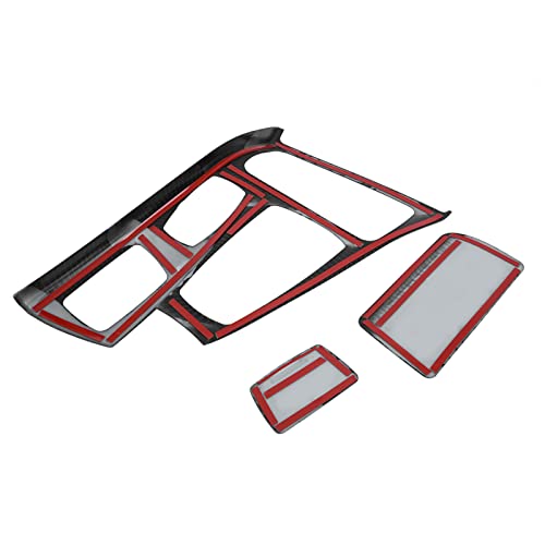 Carbon Pattern Gear Shift Panel Cover Trim, Car Interior Center Console Upgrade Compatible with 5 Series F10 2011-2016, Dashboard Accessory
