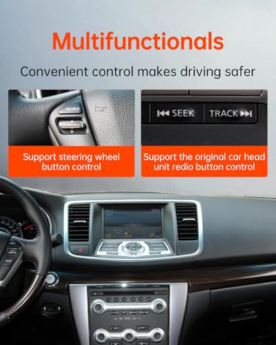USB Bluetooth 5.3 Car Adapter Compatible for Infiniti,Nissan,GMC,Chevy,Honda,Ford,Mazda Music Interface Connector