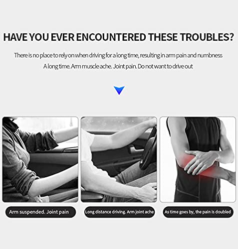JEYODA Car Armrest Pad, Left Elbow Support, General Leather Booster Pad, Central Armrest Box, Adjustable Armrest (Beige) - color: Beige
