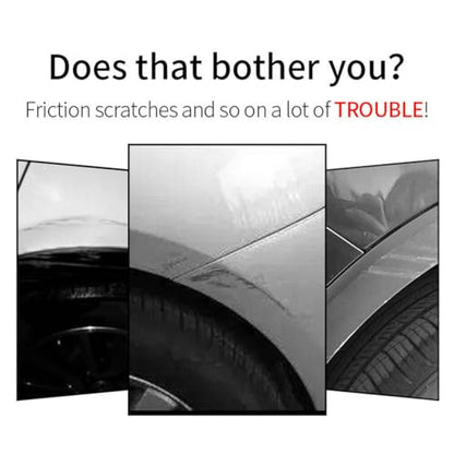 2Pcs Universal Glossy Black Carbon Fiber Spoiler Sticker Trim for Car Exterior Side Fender Vent Air Wing