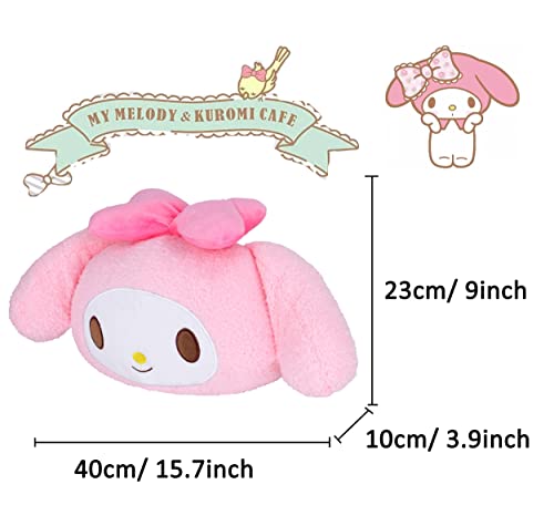 Roffatide Anime My Melody Cartoon Car Neck Pillow 2 Pcs Plush Auto Head Neck Rest Cushion for Chairs, Recliners, Driving Seats Pink (LYS10104) - color: B 2 Pc Car Neck Pillow