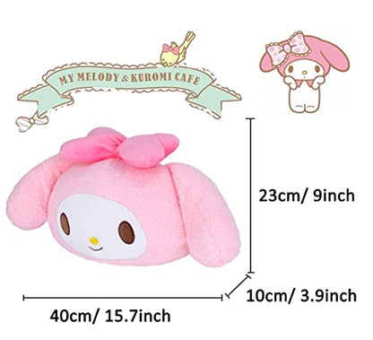 Roffatide Anime My Melody Cartoon Car Neck Pillow 2 Pcs Plush Auto Head Neck Rest Cushion for Chairs, Recliners, Driving Seats Pink (LYS10104) - color: B 2 Pc Car Neck Pillow