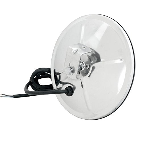 Grand General 33081 Stainless Steel 8" Convex Blind Spot Mirror with "L" Bracket - size: 8", style: Center-Stainless Steel