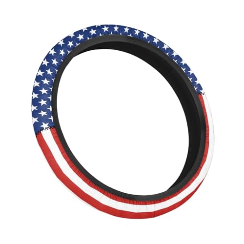 America Flag Star Stripe Golf Cart Steering Wheel Covers Sun Shade Cover Block UV Rays Cool Sun Heat Shield UV Rays Protector Vehicle Accessories - color: America Flag Star Stripe