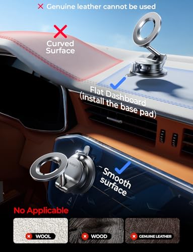 LISEN for Magsafe Car Mount, Magnetic Phone Holders for Your Car, Car Phone Holder Magnetic, Car Accessories for Women Men Ford Jeep Truck BMW, Gifts for iPhone 17 Pro Max 16 15 14 13 12, 2Pack