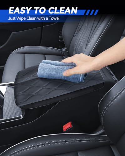 Armrest Cover for Buick Envision 2021-2025 2026 Accessories Center Console Middle Lid Pad Protector for Car Elbow Rest-Thickened - size: For 2021-2026 Buick Envision