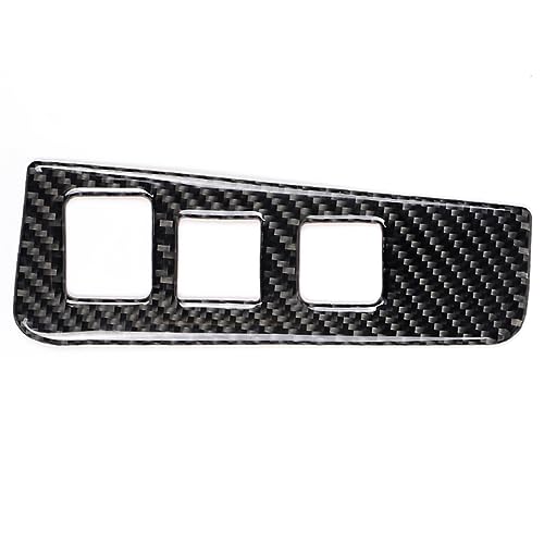 NVCNX Carbon Fiber Compatible with Cadillac XT6 2020-2025 / XT5 2017-2025 2018 2019 2020 2021 2022 2023 2024 Accessories Car Electronic Handbrake Button Panel Cover Interior Trim Black -B - color: Electronic Handbrake Button Panel - B