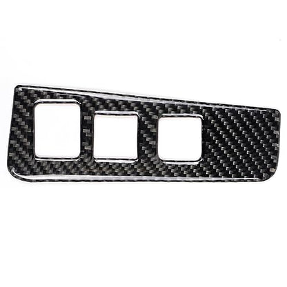 NVCNX Carbon Fiber Compatible with Cadillac XT6 2020-2025 / XT5 2017-2025 2018 2019 2020 2021 2022 2023 2024 Accessories Car Electronic Handbrake Button Panel Cover Interior Trim Black -B - color: Electronic Handbrake Button Panel - B