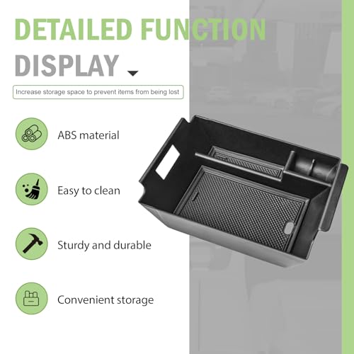 HGWEI Center Console Organizer Compatible with 2020-2026 Mercedes Benz GLE 350 450 580 AMG 53 63S Accessories, GLS 450 580 AMG 63 Armrest Storage Box Insert Tray (Not Fit with Cool Box)