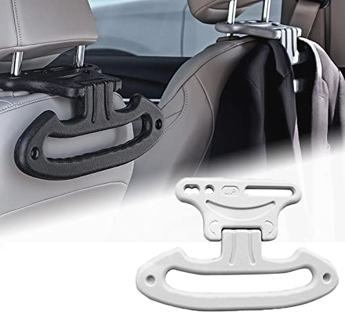 3 in 1 Car Coat Hanger Headrest Coat Hanger (Gray) - color: Gray