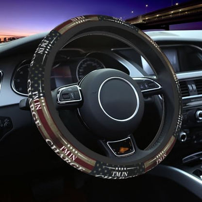 I'm in Charge Here Steering Wheel Cover Non Slip 15in Universal Car Accessories Comfortable Fit for Car SUV Truck