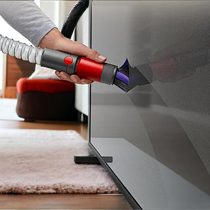 Self-Cleaning Soft Dust Brush Attachment Compatible with Dyson V7, V8, V10, V11, V15 – Scratch-Free Bristles for Delicate Surfaces – Premium Dusting Tool for Home and Car Cleaning - style: Scratch-Free Dusting