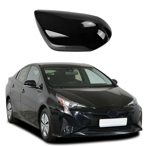 Left Driver Side Car Mirror Cap Cover Compatible with Toyota Prius 2016 2017 2018 2019 2020 2021, Direct Replacement, 87945-47060, Black - color: black, size: Left