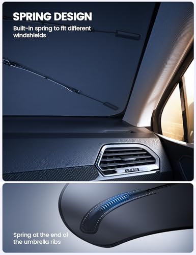 Car Windshield Sunshade for Tacoma (2016-2026) - 2026 Foldable Car Windshield Sun Shade Umbrella, 5-Layer UV Block, 10-Rib Frame, for Tacoma (2016-2026) Interior Sun Protection, Tacoma Accessories - size: Toyota Tacoma (2016-2026)