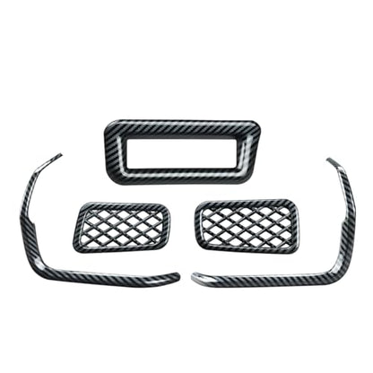INTGET Center Console Dashboard Side Air Vent Outlet Cover for 2026 Toyota Grand Highlander Accessories 2024 2025 Interior Trim Kits with Headlight Control Switch Cover (ABS Carbon Fiber, 5PCS) - color: 5 PCS Air Vent Outlet Cover Kits