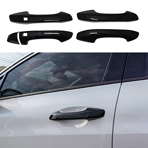 AOKIO ABS Glossy Black Exterior Door Handle Cover Trim for Kia K5 Accessories 2020 2021 2022 2023 2024 2025 with Smart Keyhole (Not for Optima 2015-2019) - size: Door Handle Cover