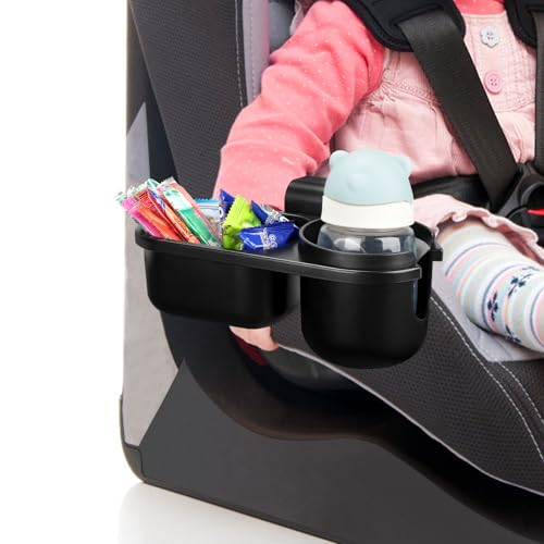 Accmor Child Cup Holder Snack Tray for Convertible Car Seats, Universal Child Cup Holder Compatible with Most Baby Car Seat Models - color: Black