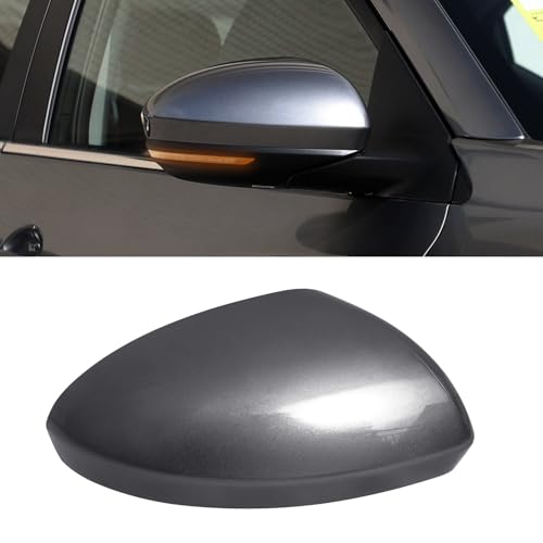 Moonlinks Compatible with Nissan Sentra 2020 2021 2022 2023 2024 Side Mirror Cover Replacement, Gray Right Passenger Side Clip-on Mirror Cap for Sentra S/SR/SV/Sense/Advance/Exclusive - color: Right Gray