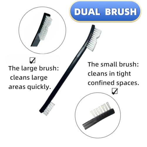 8-Pack Heavy-Duty Scrub Brush: Wire & Nylon Brushes for Grills, Guns & Sneakers – Heat-Resistant + Ergonomic Non-Slip Handle for Contains Gun Cleaning Supplies, Masonry Brush & Compact Travel Brushs - size: 8 pcs