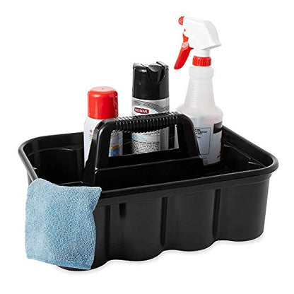Rubbermaid Commercial Products Deluxe Carry Caddy for Take-Out Coffee/Soft Drinks Postmates/Uber Eats/Food Delivery Cleaning Products Sports/Water Bottles Black - size: 1 Pack