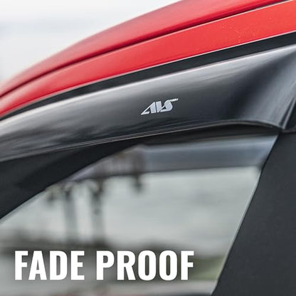 Auto Ventshade [AVS] Outside Mount Rain Guards for 2011 - 2018 Volkswagen Jetta | Window Vent Visors, 4 pcs. - Smoke | 94985