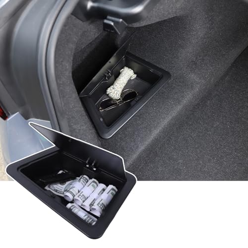 Car Trunk Organizer Storage Cargo Compatible with BMW 5 Series G60 i5 2024 2025 2026+ ABS Trunk Side Luggage Box with Large Capacity Stable Rear Trunk Organizer Accessories (Left) - color: Left