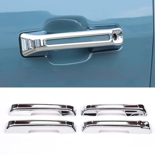 TOYCIDFG Exterior Door Handle Cover Decoration Trim Compatible with Ford Maverick 2022 2023 2024, ABS Car Accessories (Silver - 4 pcs) - color: Silver - 4 pcs