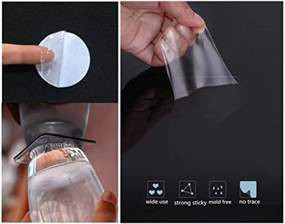 4 Mounting Tabs Round Adhesive Pads 2.75 Inches Diameter Double Sided Circle Tape Sticky Suction Tab Perfect for Wall Pictures Dashboard Toys, Windshield, GPS, Tiles, Walls - size: 2.75 Inches Diameter