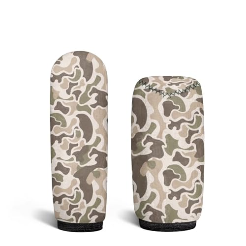 Handbrake and Gear Shift Knob Cover 2 Piece Automobile Hand Brake Cover Car Interior Accessories - color: Duck Camo-D