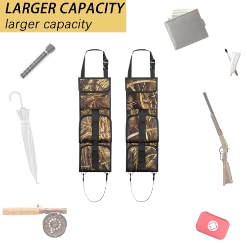 Car Seat Back Gun Rack, 2 Pack Automotive Truck Racks for Hunting Gear, Seat Back Gun Sling Holder with Storage Pockets for Truck SUV - color: Style 2
