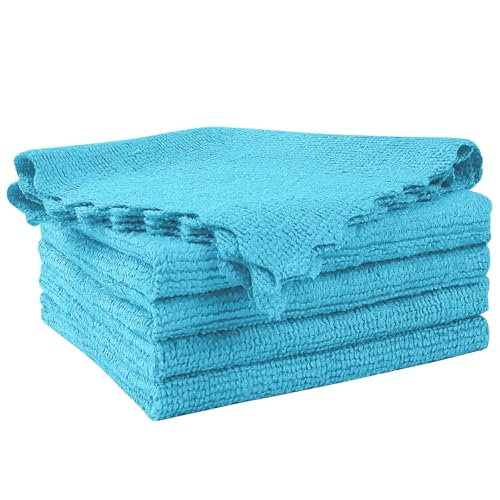 Orighty Microfiber Cleaning Cloth, 5 Pack Highly Absorbent Cleaning Rags, Household Cleaning Supplies, Reusable Lint Free Cloths Microfiber Rag for House, Kitchen, Car Care, 12x11 inch, Blue - color: Blue, size: 5 Pack