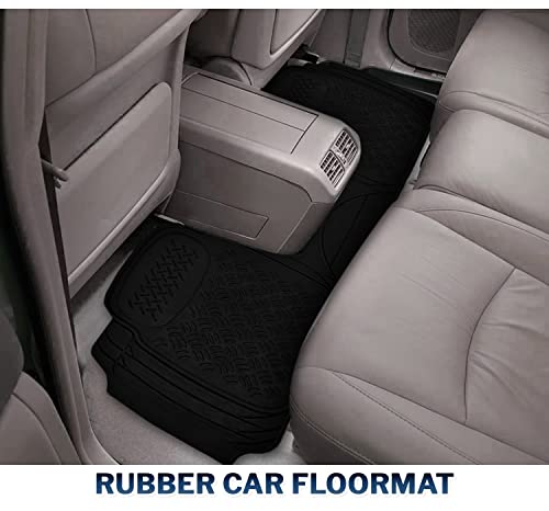Zone Tech Premium Quality Automotive Rear Universal 1 Piece Runner Mat- All Weather Protection-Perfect for Car, Truck and SUV