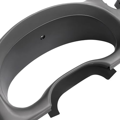 KUAFU Dash Trim Bezel Cover Compatible with 1998-2004 Checy Chevrolet S10/ Blazer GMC Jimmy Paint ABS Plastic Grey Center Console Radio Dashboard Panel Instrument Replacement Lid(Fit Single Din Only) - color: Gray