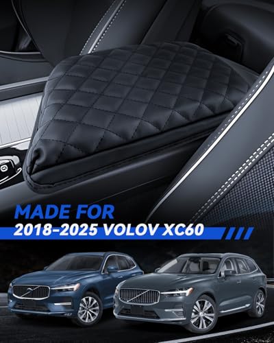 Armrest Cover for Volvo XC60 2018-2024 2025 Accessories Center Console Middle Lid Pad Protector for Car Elbow Rest - size: for 2018-2025 Volov XC60