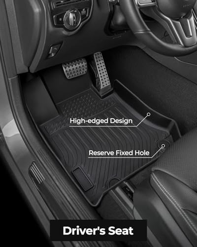 Floor Mats Cargo Liner for Mercedes Benz GLC300 2016-2022 (Not Fit GLC Coupe Series) All Weather TPE Mats for GLC300/GLC350e/GLC43 AMG/GLC63 AMG 2016 2017 2018 2019 2020 2021 2022 Accessories