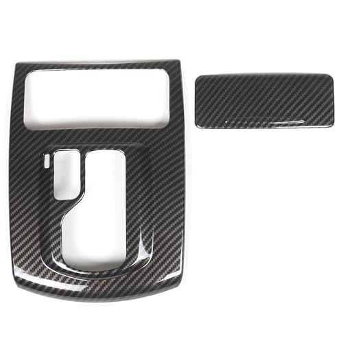 Gear Shift Panel Trim Cover Compatible with Infiniti G37 2009-2013, ABS Plastic Gear Shifter Console Anti-Scratch Frame Cover Accessories (Carbon Fiber Pattern) - color: carbon fiber pattern