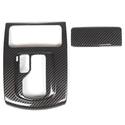 Gear Shift Panel Trim Cover Compatible with Infiniti G37 2009-2013, ABS Plastic Gear Shifter Console Anti-Scratch Frame Cover Accessories (Carbon Fiber Pattern) - color: carbon fiber pattern
