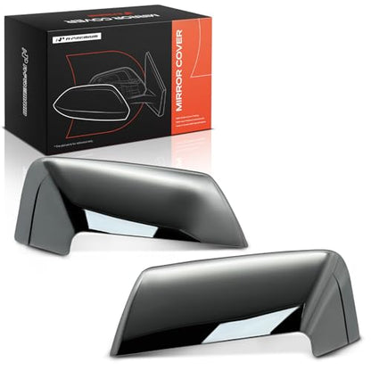 A-Premium 2 PCS Driver and Passenger Side Rearview Mirror Covers Caps - Compatible with Ford Expedition 2015-2017 & Lincoln Navigator 2007-2017 - Chrome - color: Chrome