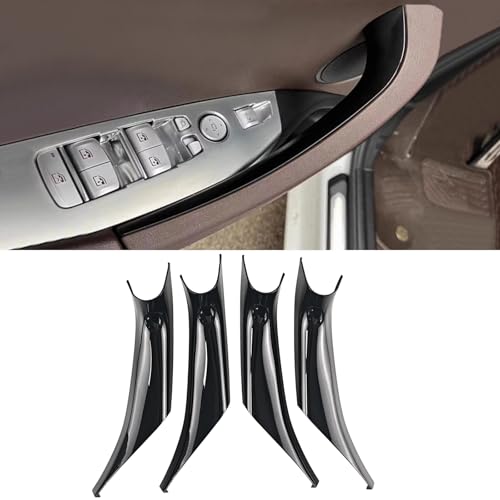 Car Door Handles Covers for BMW X3 G01 2018-2024 and X4 G02 2019-2025 Left and Right Side Interior Door Handle Decorative Covers (4PCS Piano Black) - color: 4PCS Piano black