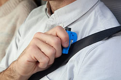 resqme The Original Compact Emergency Keychain Car Escape Tool, Seatbelt Cutter and Window Breaker, Made in USA, Pack of 2 - color: Yellow, Black, size: Standard