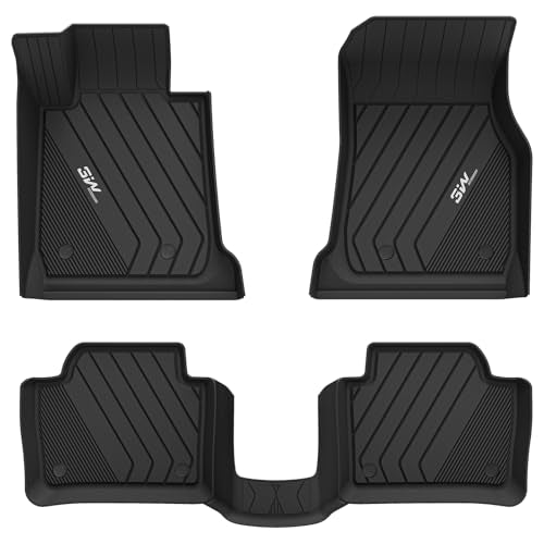 3W Floor Mats Fit for 2012-2018 BMW F30 3 Series 320i 328d 328i 330e 330i 335i 340i RWD & Sedan, TPE All Weather Custom Fit Floor Liner for 3 Series Full Set Car Mats (NOT for 335is & GT & X-Drive) - style: 5) 3 Series 2013-2018 | Floor Mats
