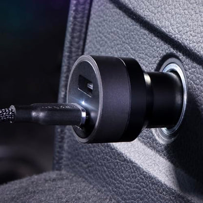 Mophie 42W Dual USB-C + USB-A Car Charger, Universal AUX Compatibility, LED Indicator, Fast Charging, Multi-Device - style: USB-C & USB-A